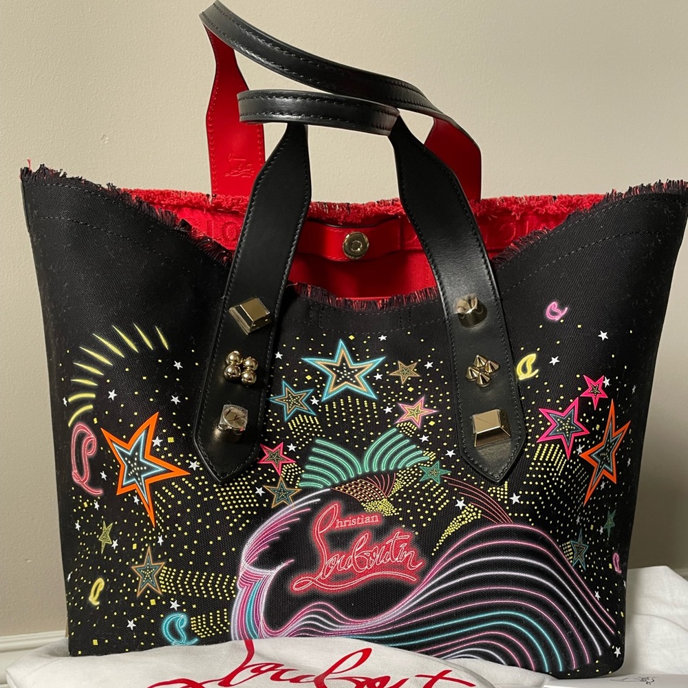 CHRISTIAN LOUBOUTIN Frangibus
Medium Toile Print Starlight Bag - canvas tote